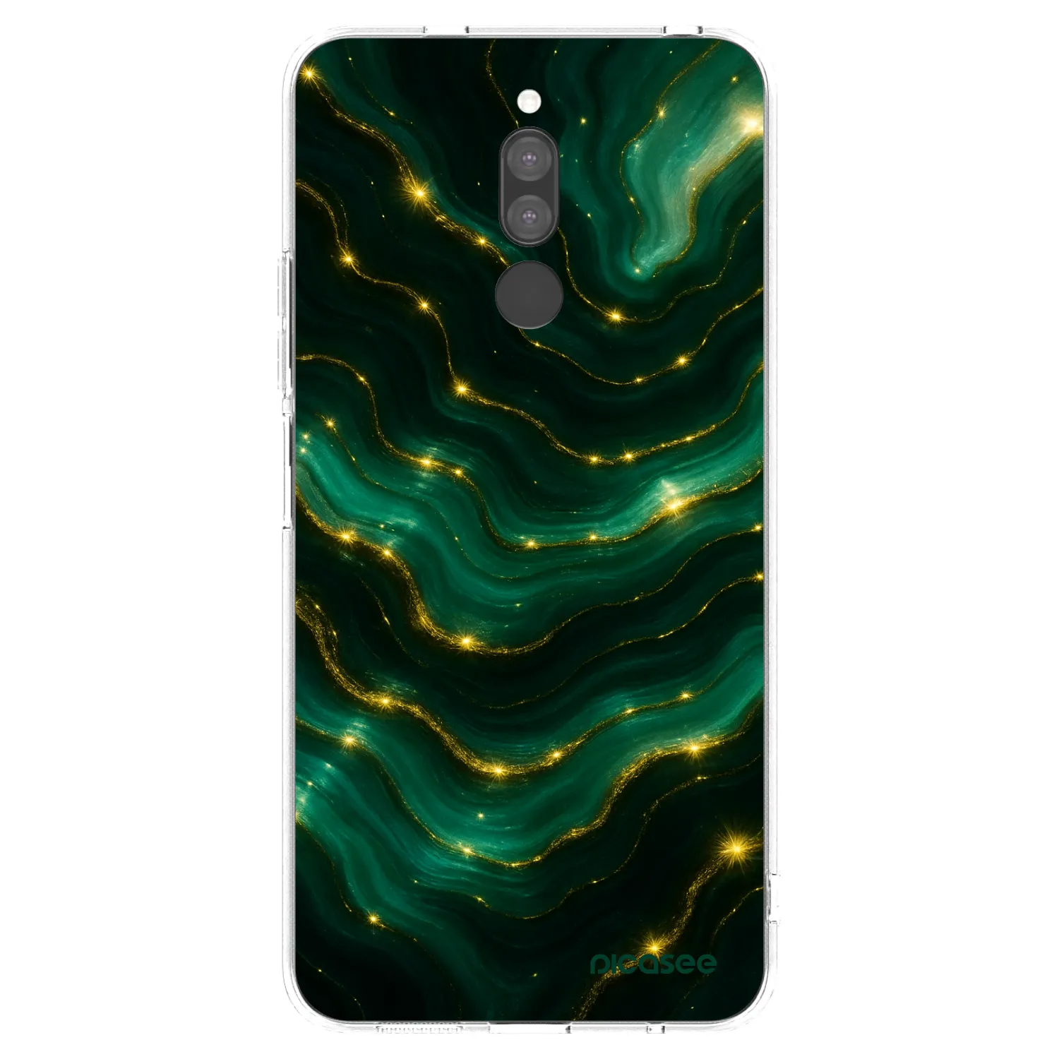 Picasee silikonový průhledný obal pro Xiaomi Redmi 8 - Emerald
