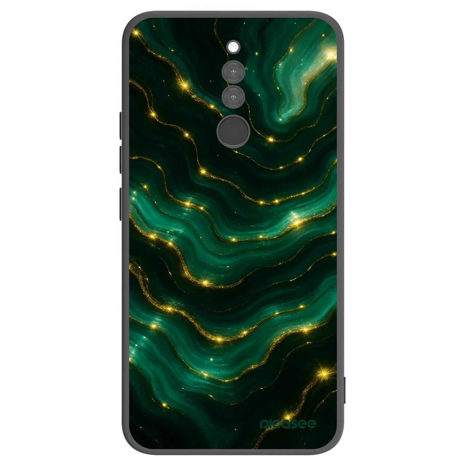 Picasee silikonový černý obal pro Xiaomi Redmi 8 - Emerald