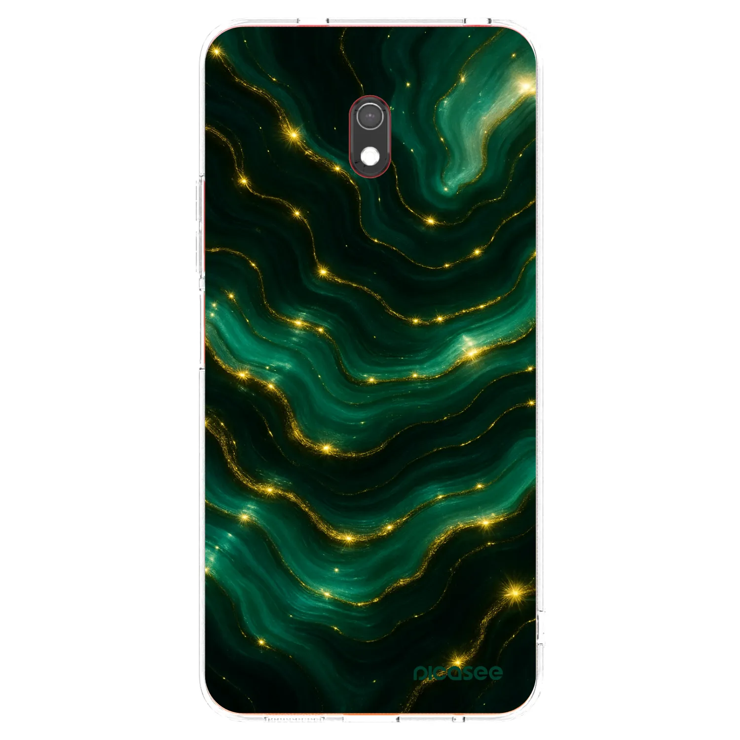Picasee silikonový průhledný obal pro Xiaomi Redmi 8A - Emerald