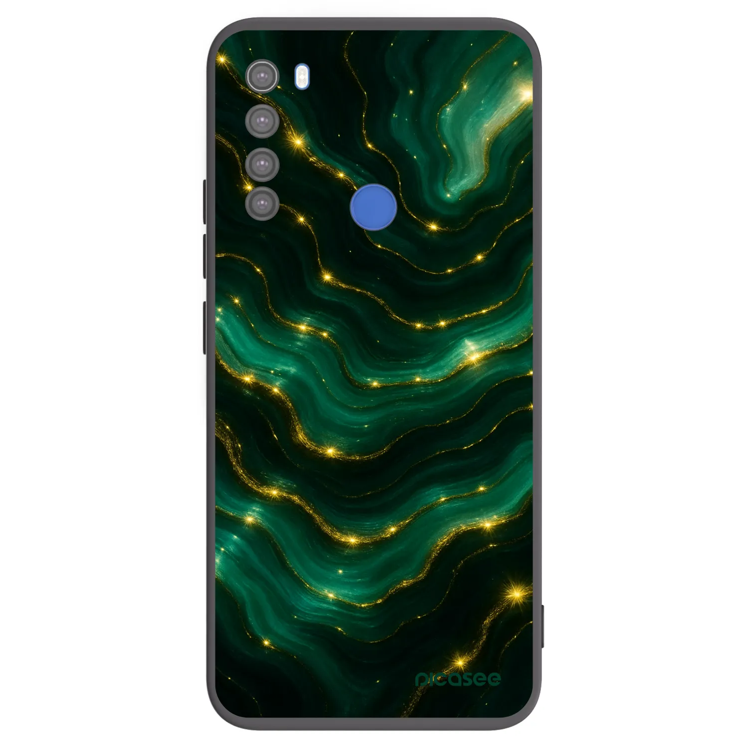 Picasee silikonový černý obal pro Xiaomi Redmi Note 8T - Emerald