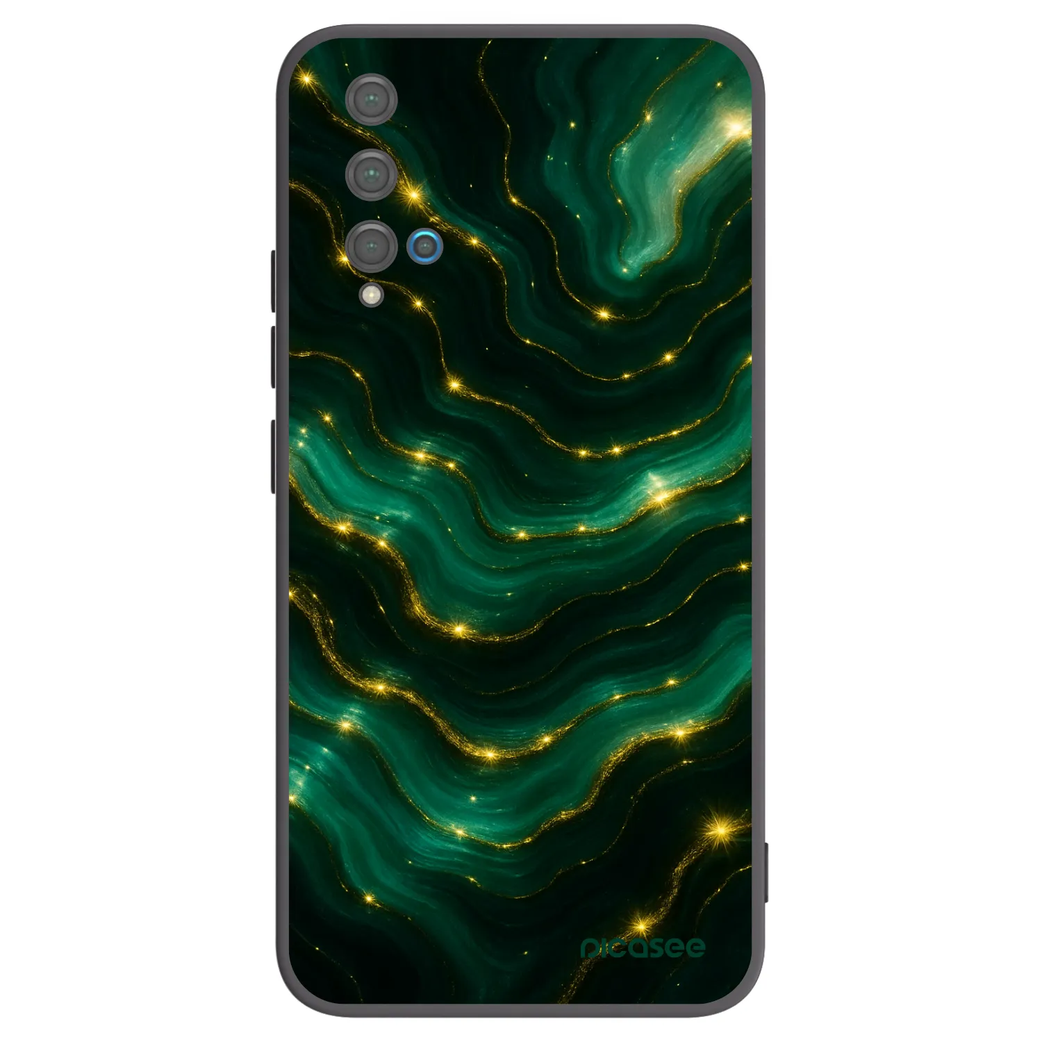 Picasee silikonový černý obal pro Huawei Nova 5T - Emerald