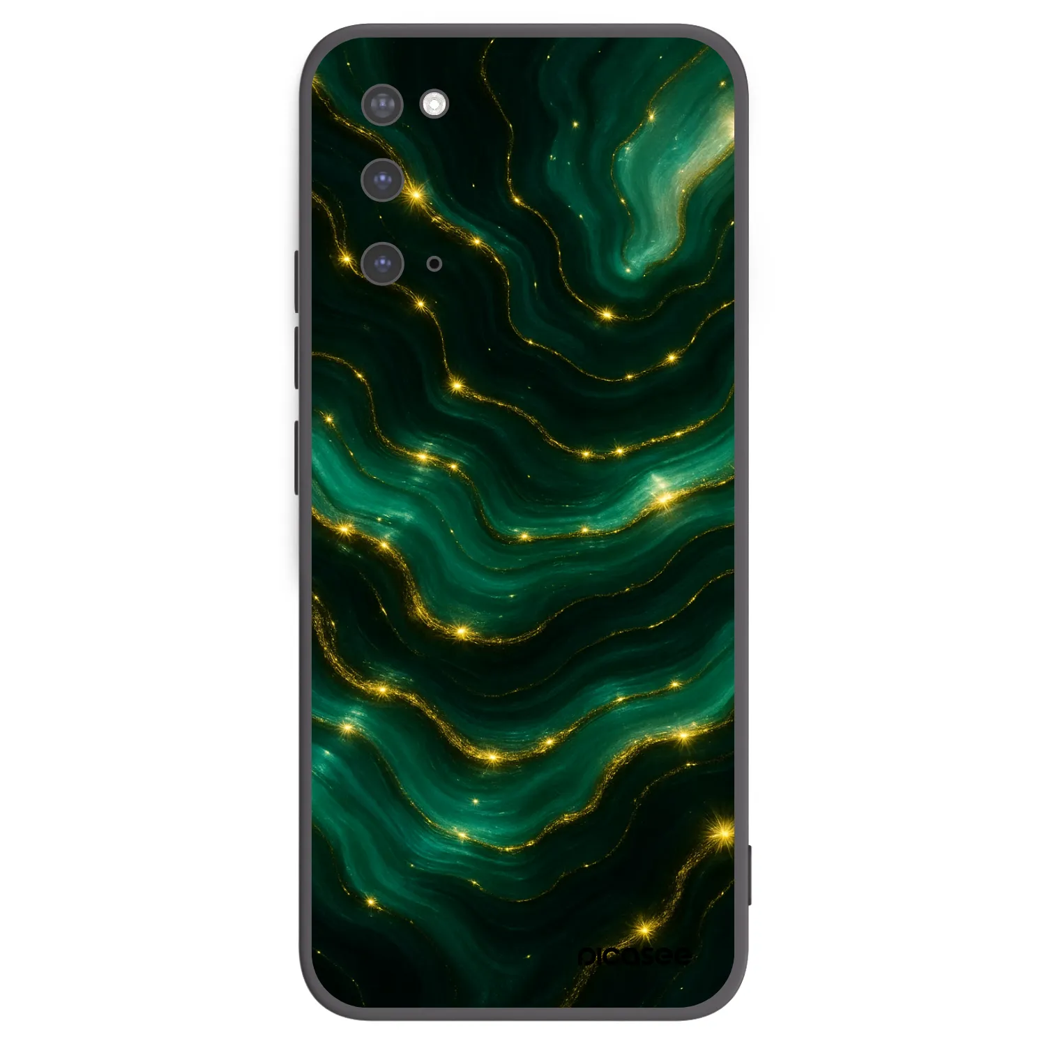 Picasee silikonový černý obal pro Samsung Galaxy S20 G980F - Emerald