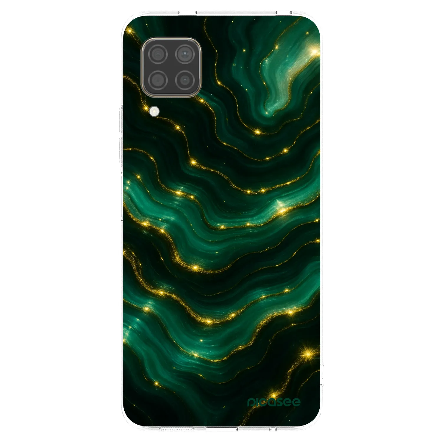 Picasee silikonový průhledný obal pro Huawei P40 Lite - Emerald