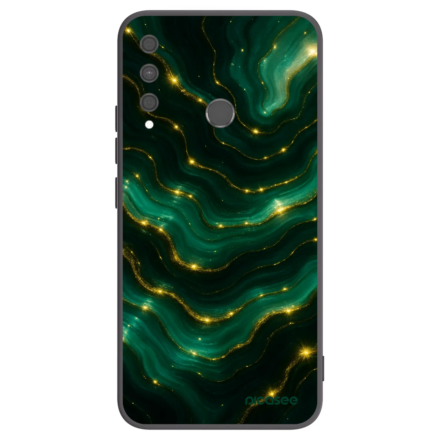 Picasee silikonový černý obal pro Huawei P40 Lite E - Emerald
