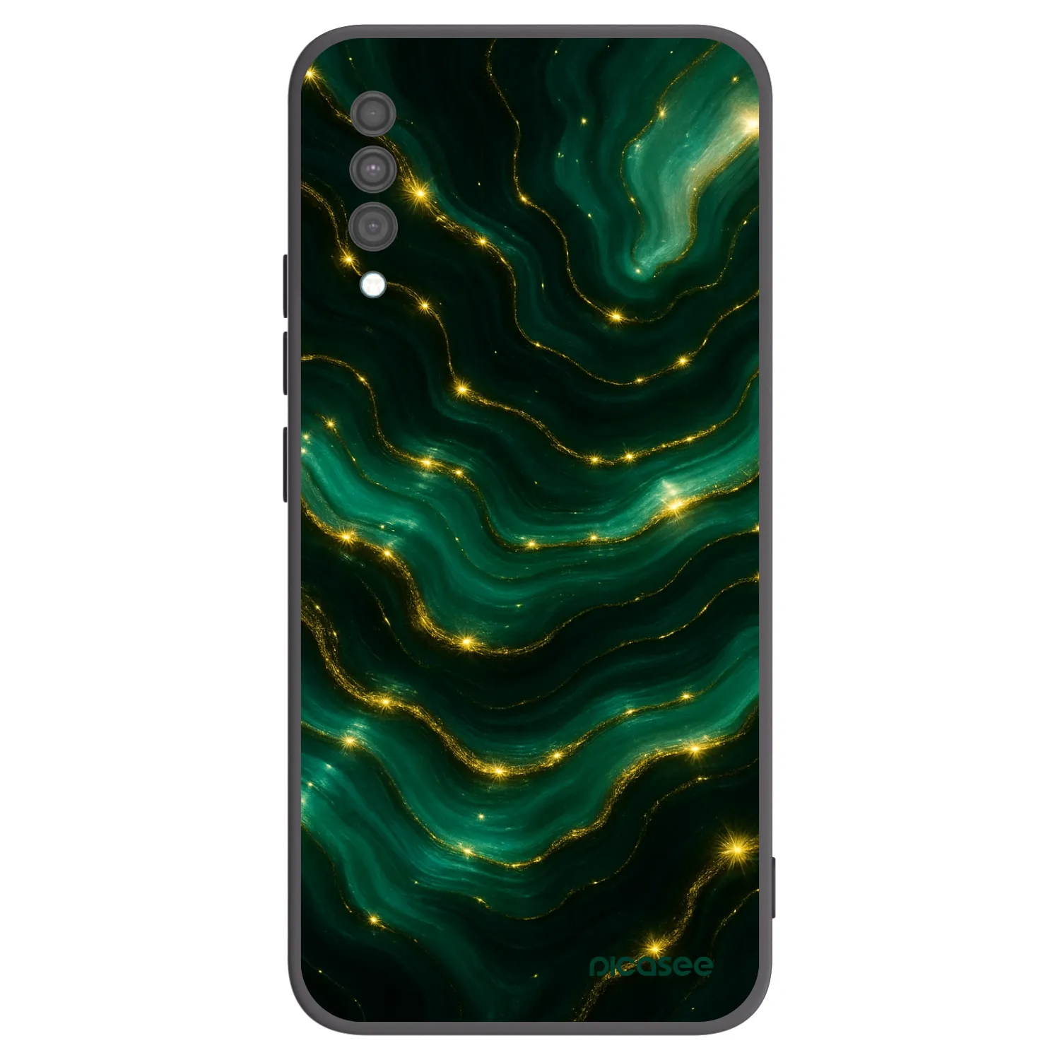 Picasee silikonový černý obal pro Samsung Galaxy A30s A307F - Emerald