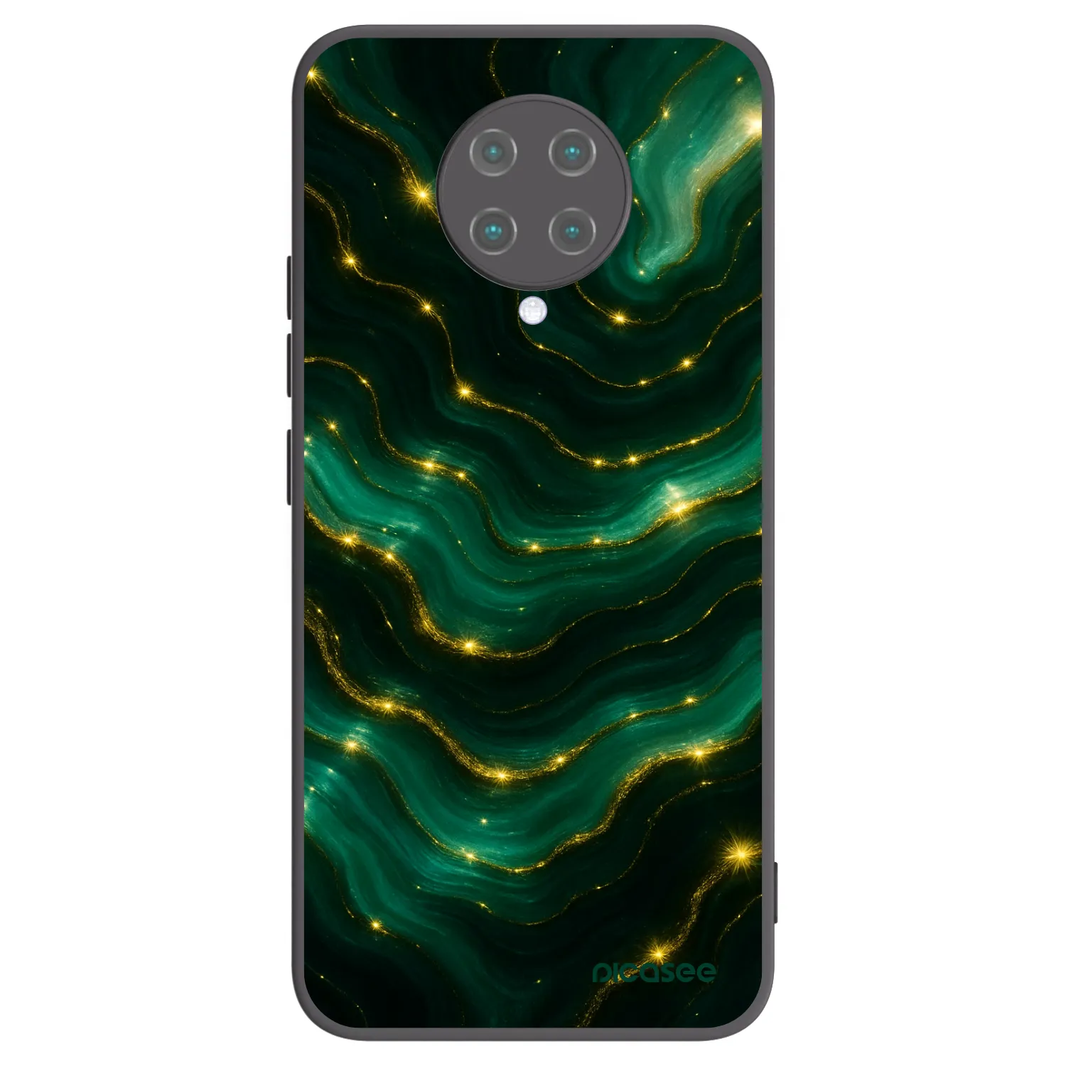 Picasee silikonový černý obal pro Xiaomi Poco F2 Pro - Emerald