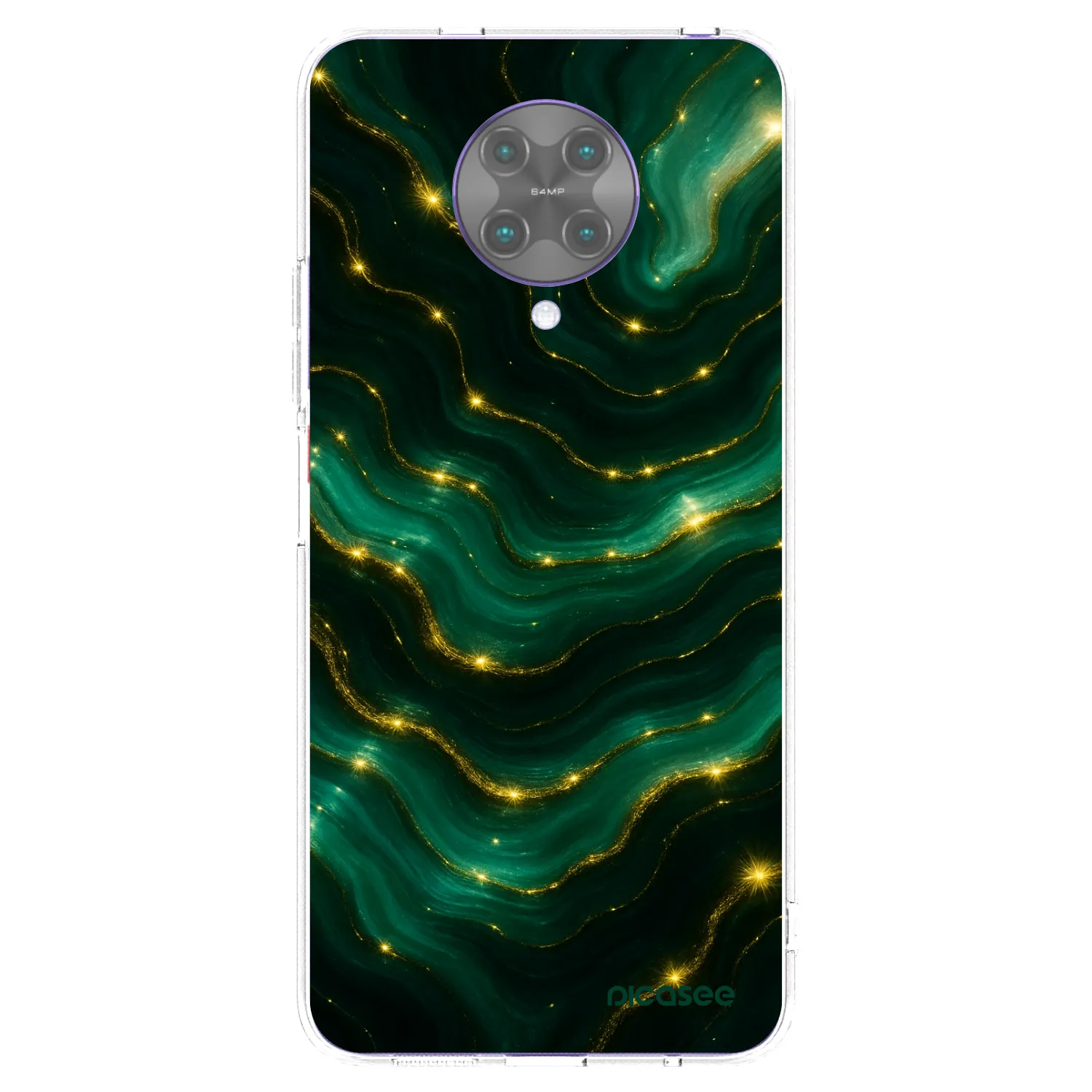 Picasee silikonový průhledný obal pro Xiaomi Poco F2 Pro - Emerald