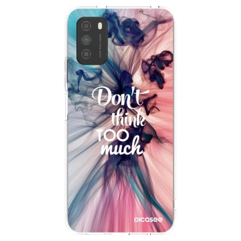 Picasee silikonový průhledný obal pro Xiaomi Poco M3 - Nemysli tolik