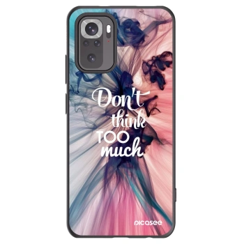 Picasee silikonový černý obal pro Xiaomi Redmi Note 10 - Nemysli tolik