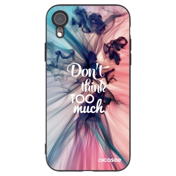 Picasee silikonový černý obal pro Apple iPhone XR - Nemysli tolik