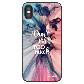 Picasee silikonový černý obal pro Apple iPhone XS Max - Nemysli tolik