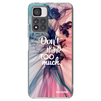 Picasee silikonový průhledný obal pro Xiaomi Redmi Note 11 Pro+ 5G - Nemysli tolik