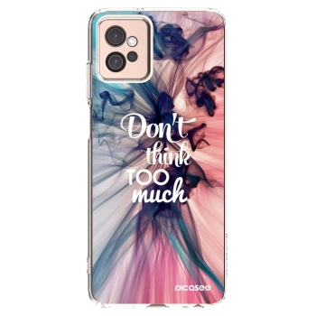 Picasee silikonový průhledný obal pro Motorola Moto G32 - Nemysli tolik