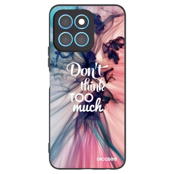Picasee silikonový černý obal pro Honor X8 5G - Nemysli tolik