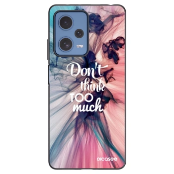 Picasee silikonový černý obal pro Xiaomi Redmi Note 12 Pro 5G - Nemysli tolik