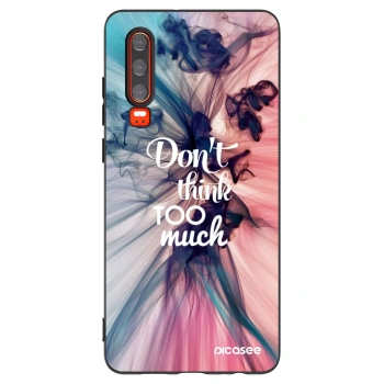 Picasee silikonový černý obal pro Huawei P30 - Nemysli tolik