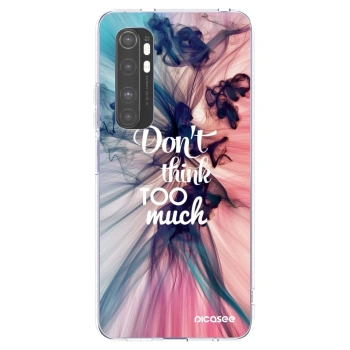 Picasee silikonový průhledný obal pro Xiaomi Mi Note 10 Lite - Nemysli tolik