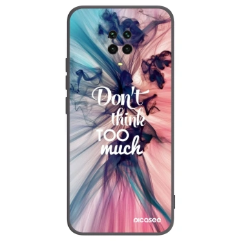 Picasee silikonový černý obal pro Xiaomi Redmi Note 9S - Nemysli tolik