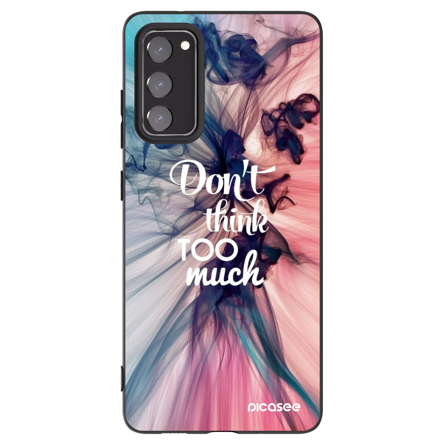 Picasee silikonový černý obal pro Samsung Galaxy S20 FE - Nemysli tolik