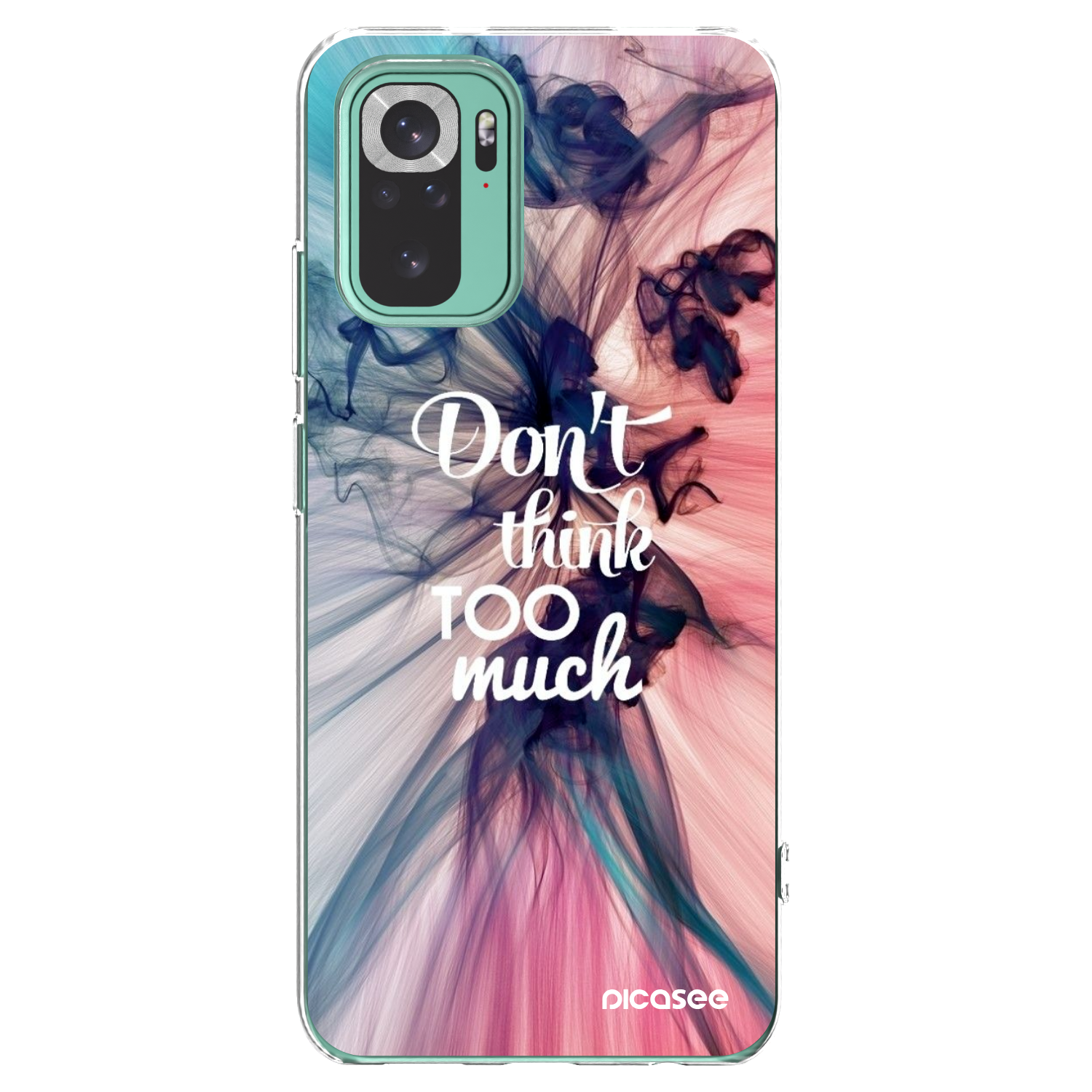 Picasee silikonový průhledný obal pro Xiaomi Redmi Note 10 Pro - Nemysli tolik