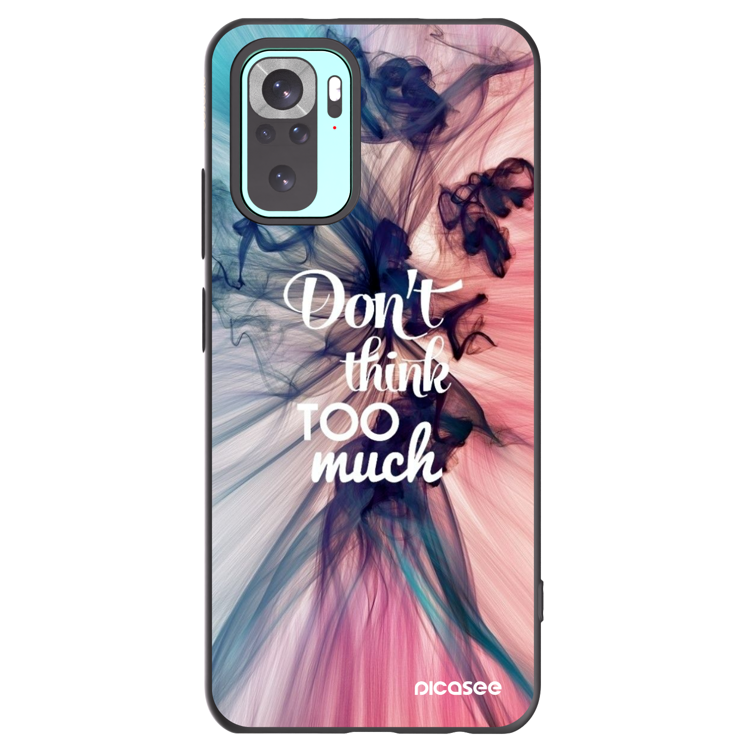 Picasee silikonový černý obal pro Xiaomi Redmi Note 10 Pro - Nemysli tolik