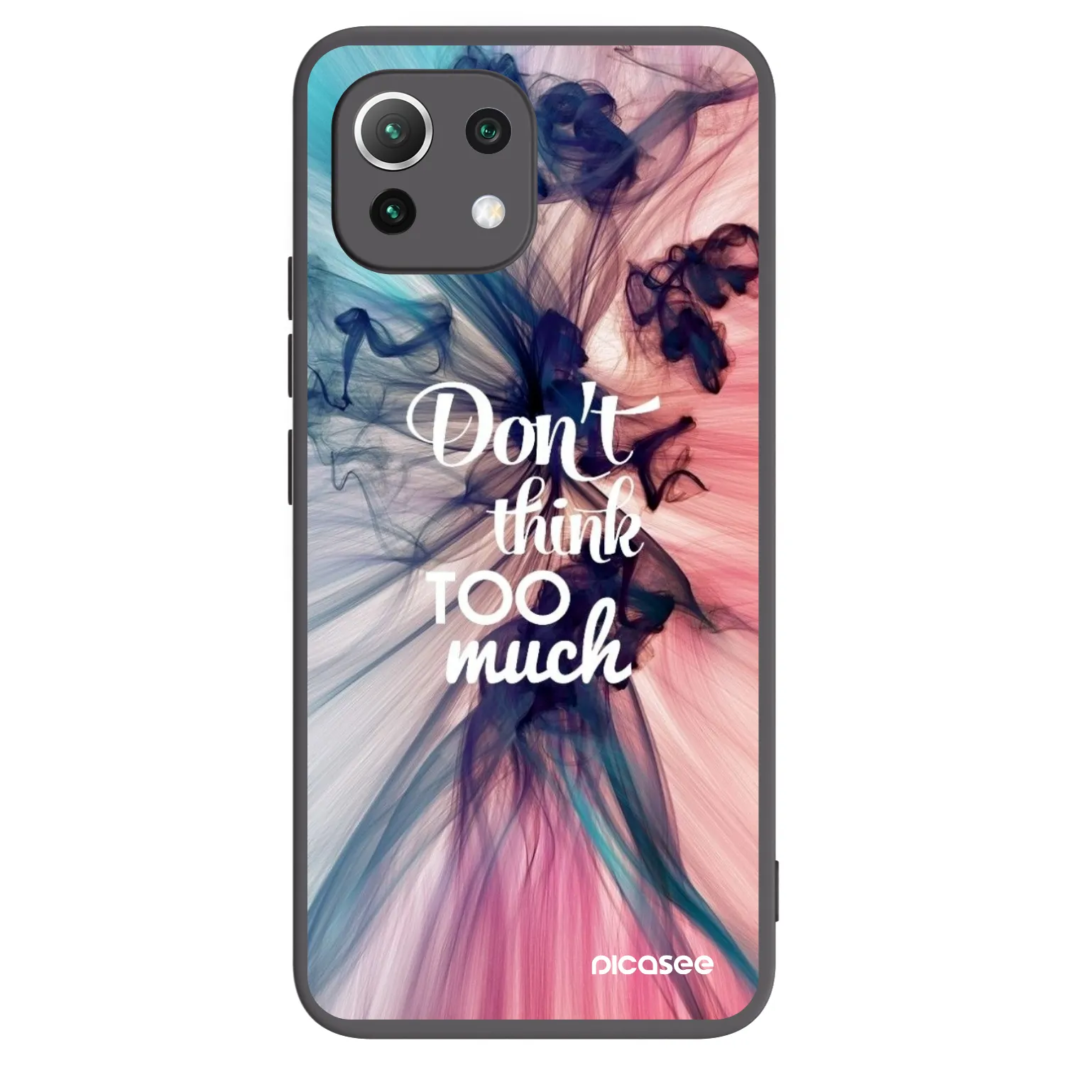 Picasee silikonový černý obal pro Xiaomi Mi 11 Lite - Nemysli tolik