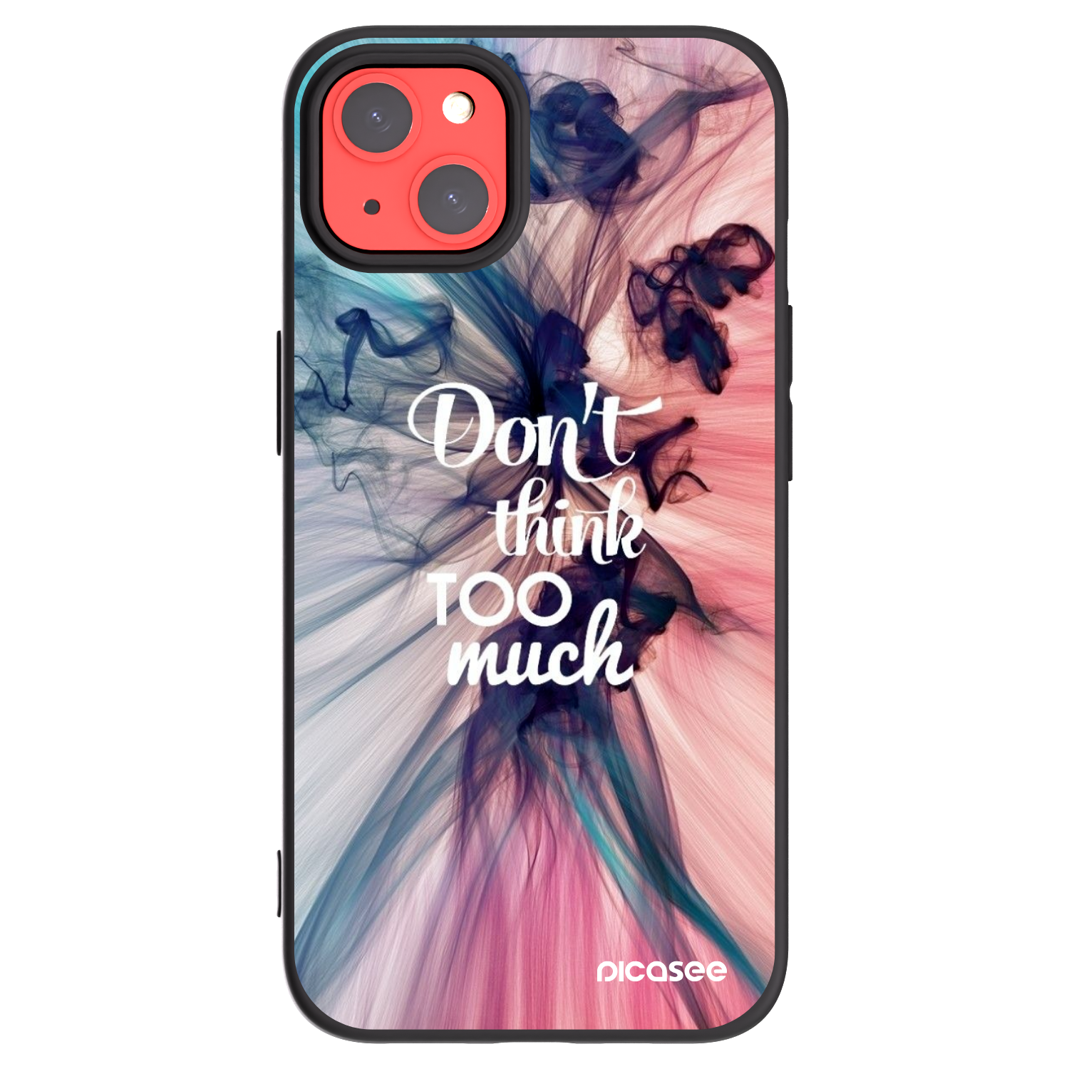 Picasee silikonový černý obal pro Apple iPhone 13 - Nemysli tolik