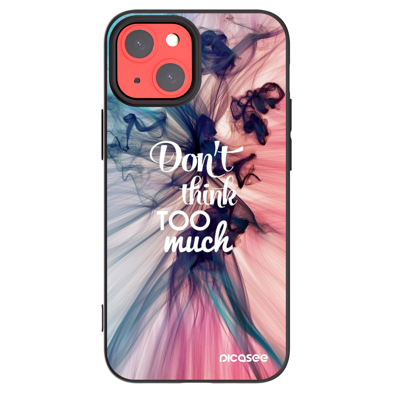 Picasee silikonový černý obal pro Apple iPhone 13 mini - Nemysli tolik