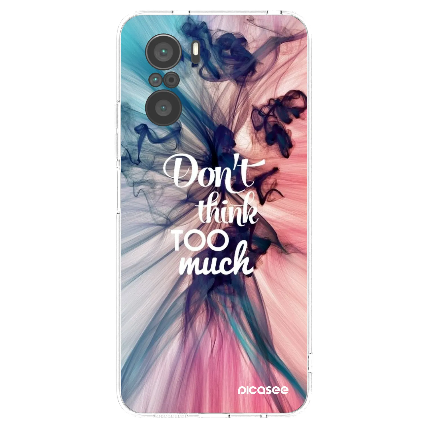 Picasee silikonový průhledný obal pro Xiaomi Poco F3 - Nemysli tolik