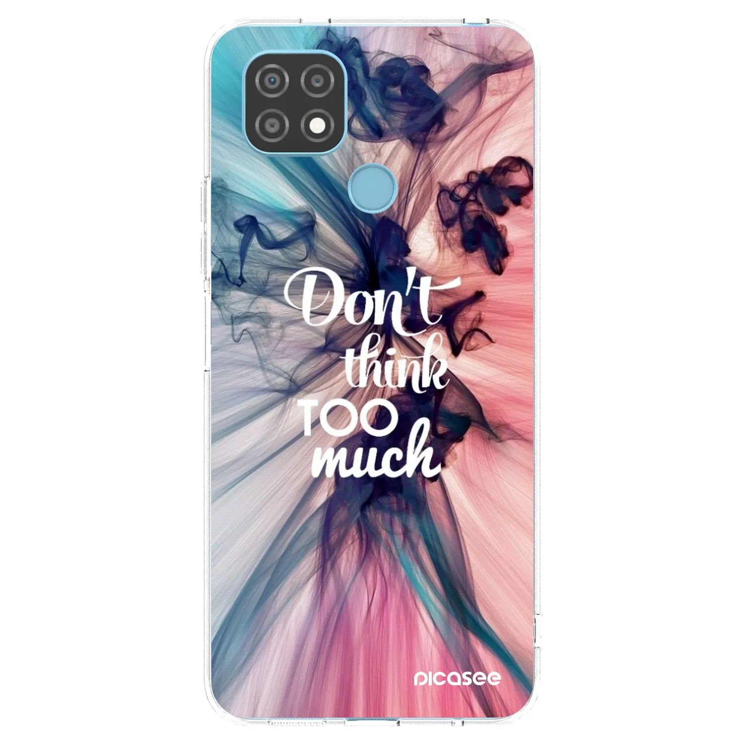 Picasee silikonový průhledný obal pro Realme C21 - Nemysli tolik