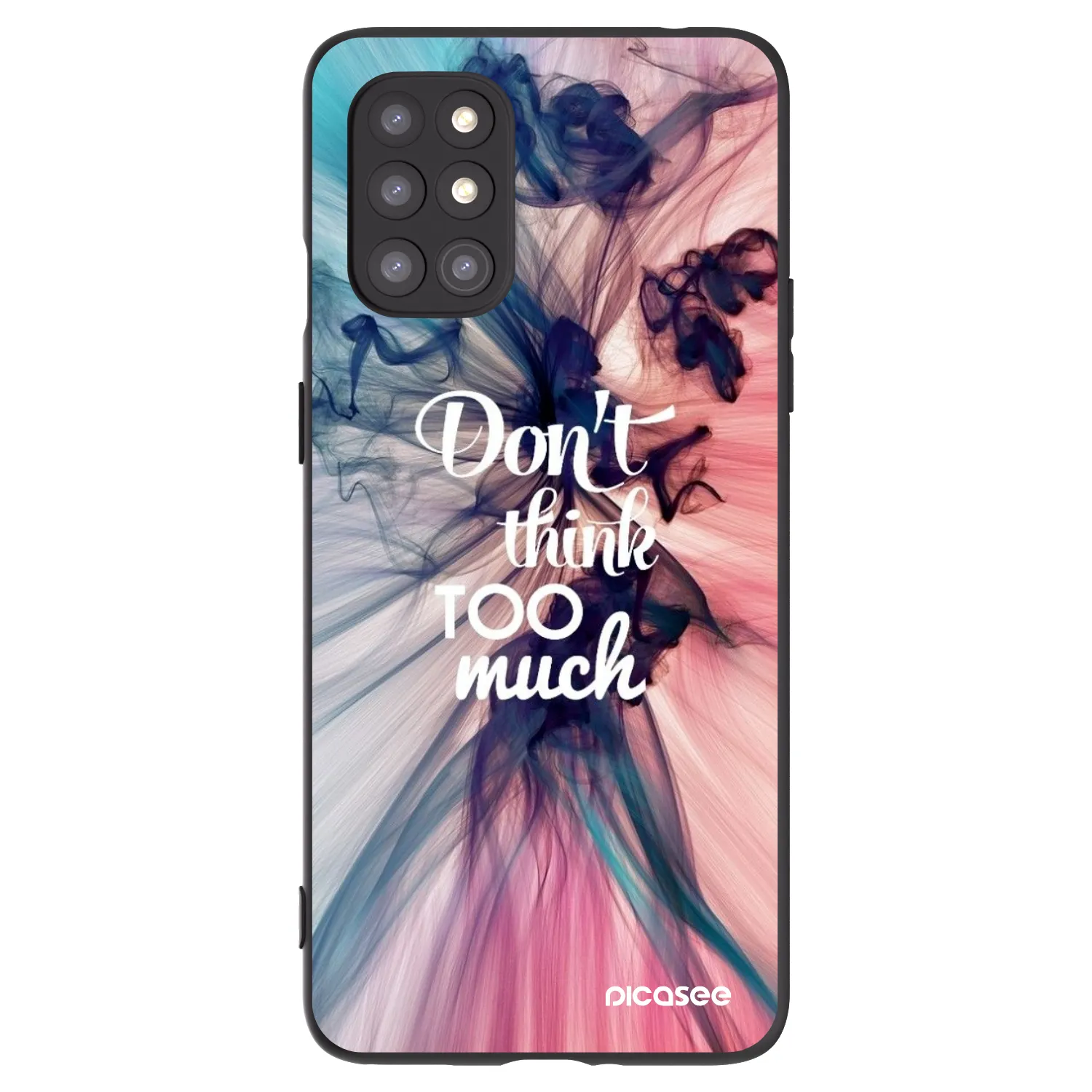 Picasee silikonový černý obal pro OnePlus 8T - Nemysli tolik