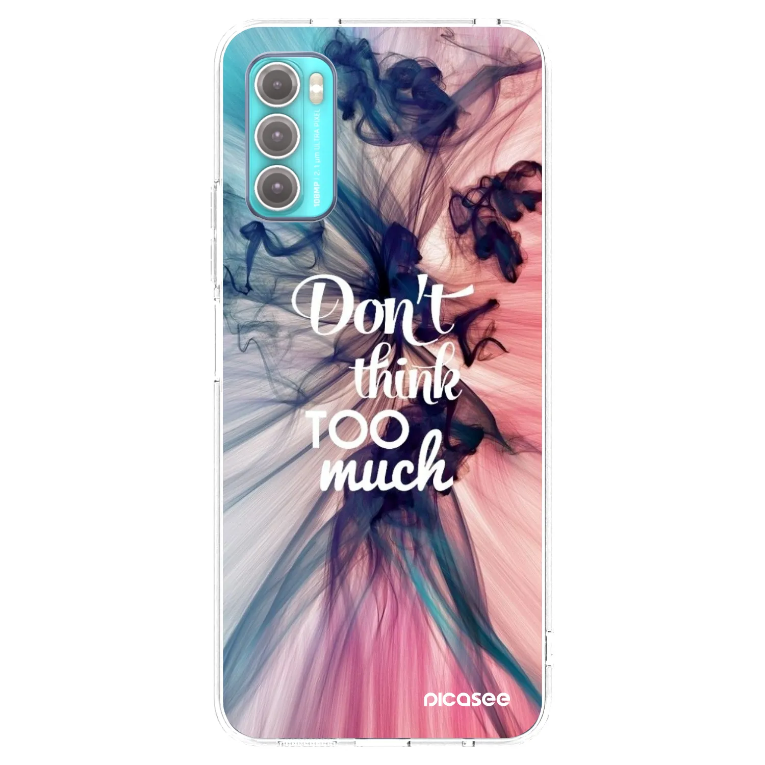 Picasee silikonový průhledný obal pro Motorola Moto G60 - Nemysli tolik