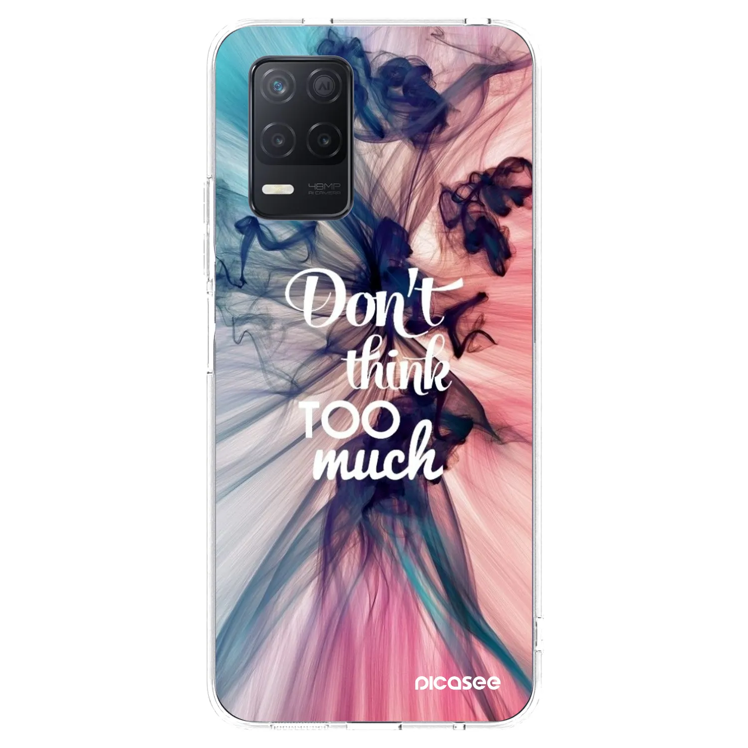 Picasee silikonový průhledný obal pro Realme 8 5G - Nemysli tolik