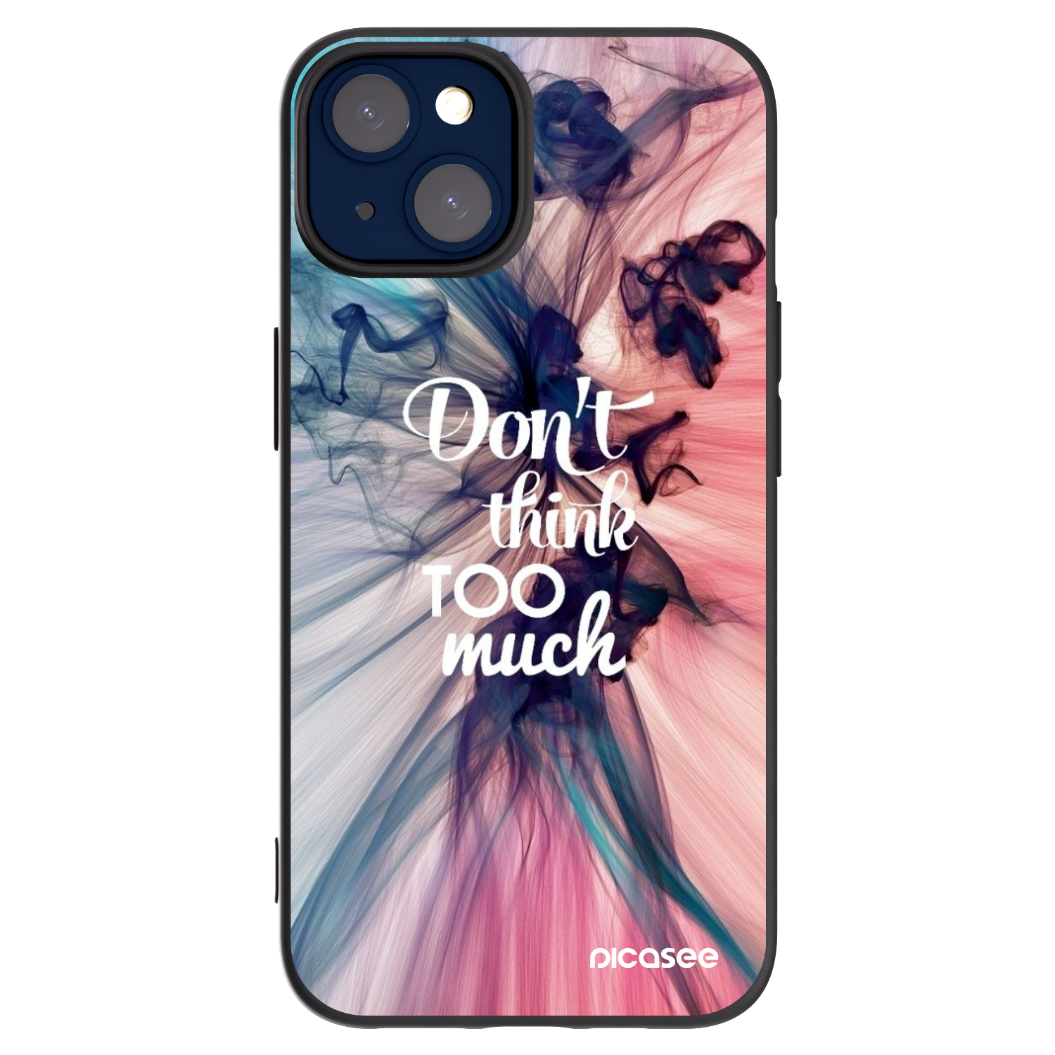 Picasee silikonový černý obal pro Apple iPhone 14 - Nemysli tolik