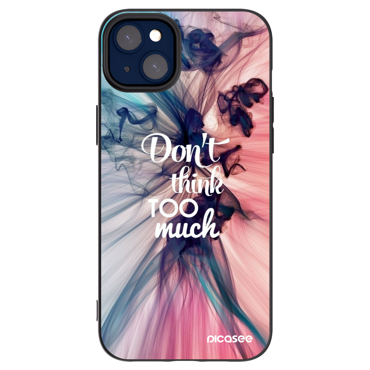 Picasee silikonový černý obal pro Apple iPhone 14 Plus - Nemysli tolik