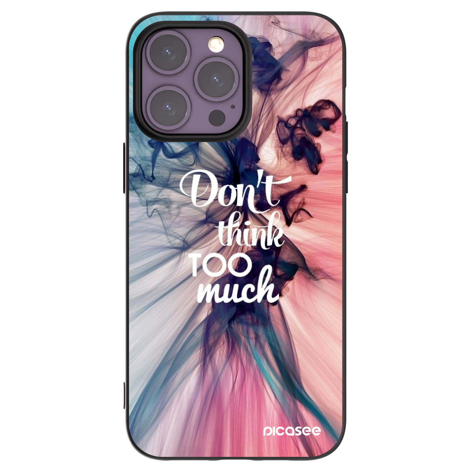 Picasee silikonový černý obal pro Apple iPhone 14 Pro Max - Nemysli tolik