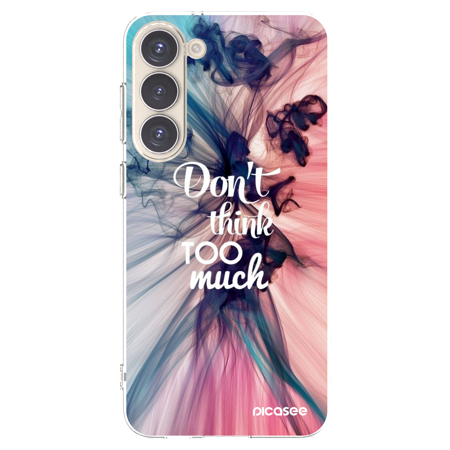 Picasee silikonový průhledný obal pro Samsung Galaxy S23+ 5G - Nemysli tolik