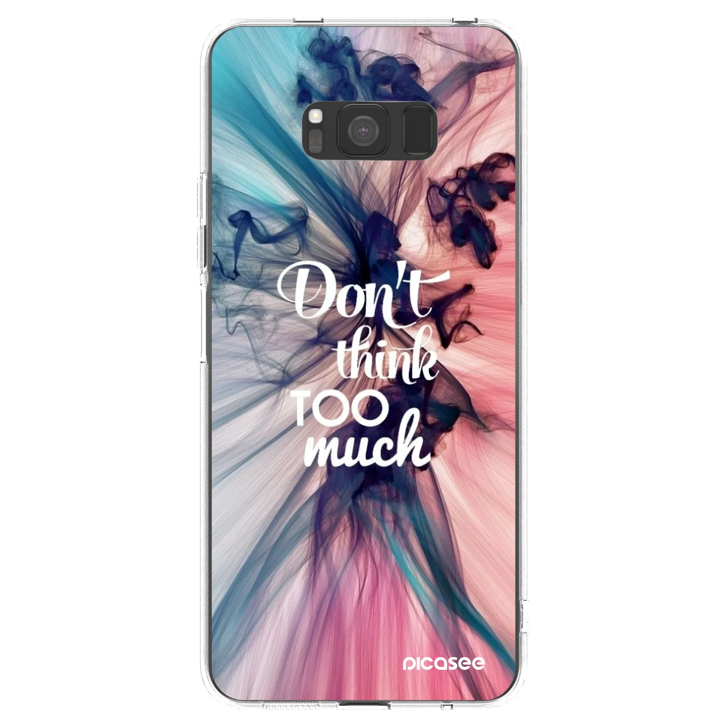 Picasee silikonový průhledný obal pro Samsung Galaxy S8 G950F - Nemysli tolik