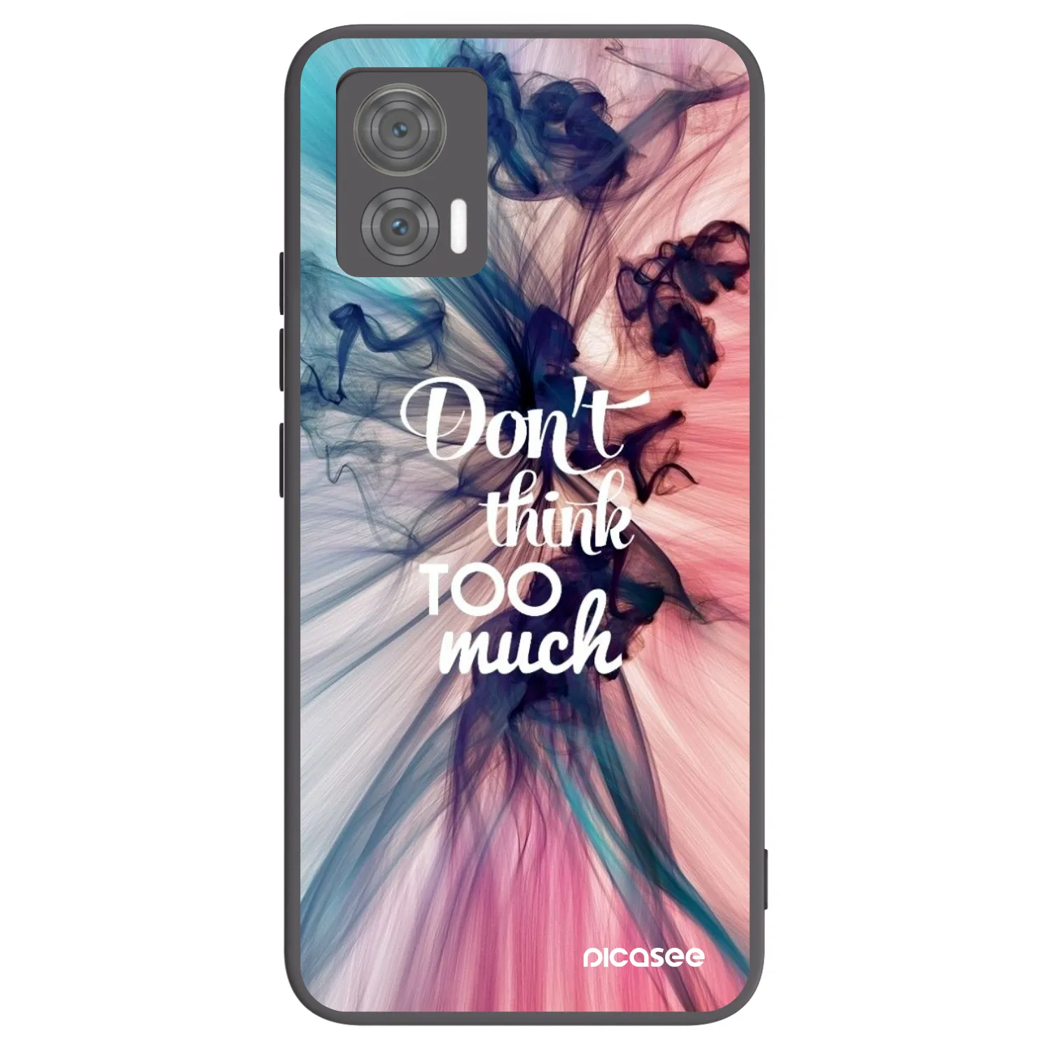 Picasee silikonový černý obal pro Motorola Edge 30 Neo - Nemysli tolik