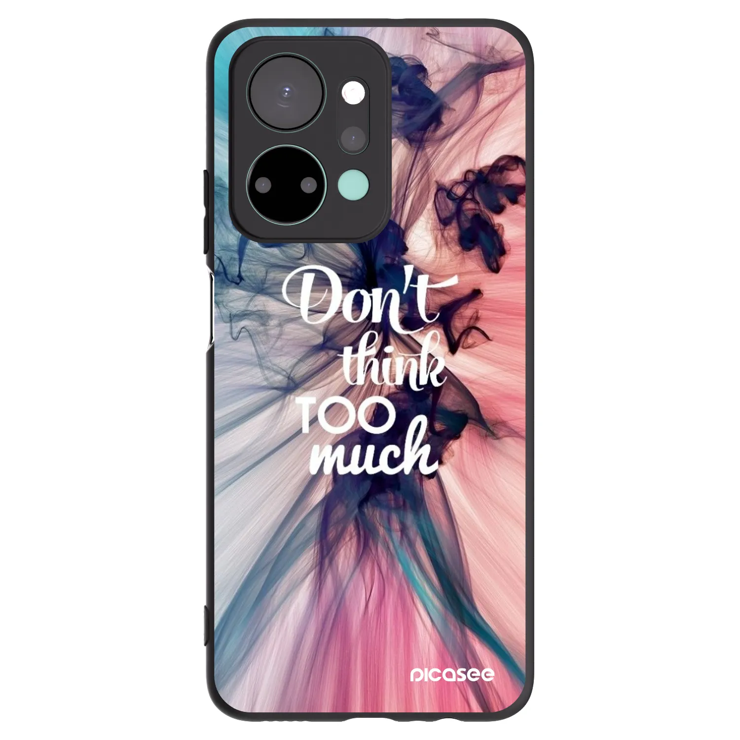 Picasee silikonový černý obal pro Honor X7a - Nemysli tolik