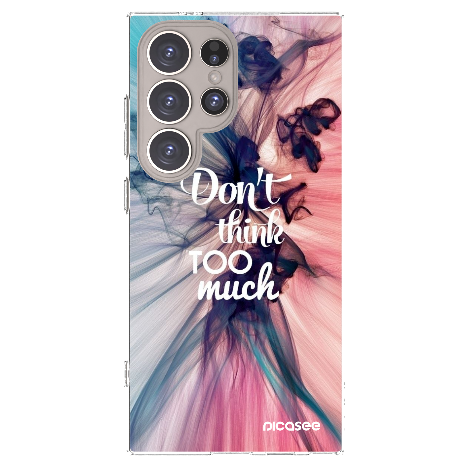 Picasee silikonový průhledný obal pro Samsung Galaxy S24 Ultra S928B 5G - Nemysli tolik