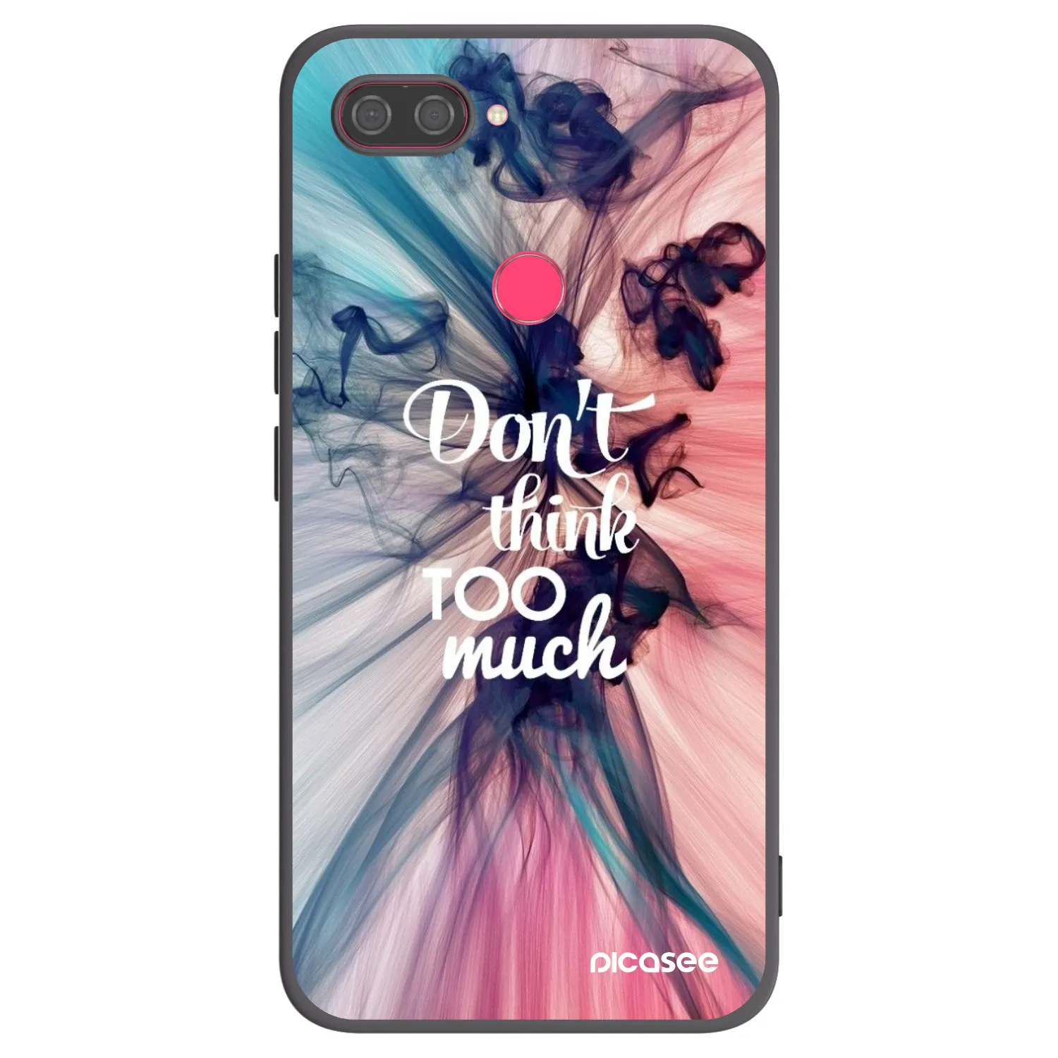 Picasee silikonový černý obal pro Xiaomi Mi 8 Lite - Nemysli tolik