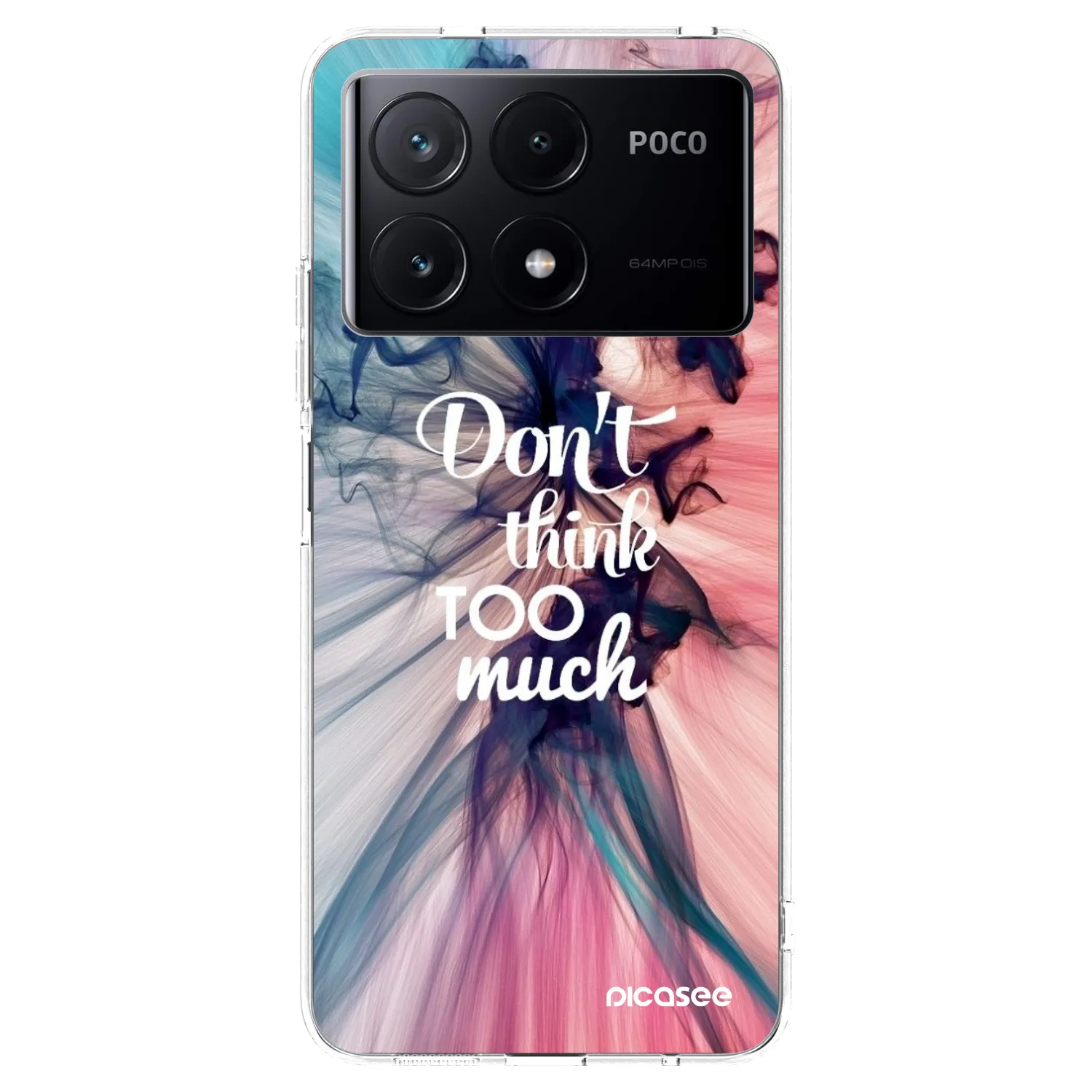 Picasee silikonový průhledný obal pro Xiaomi Poco X6 Pro - Nemysli tolik