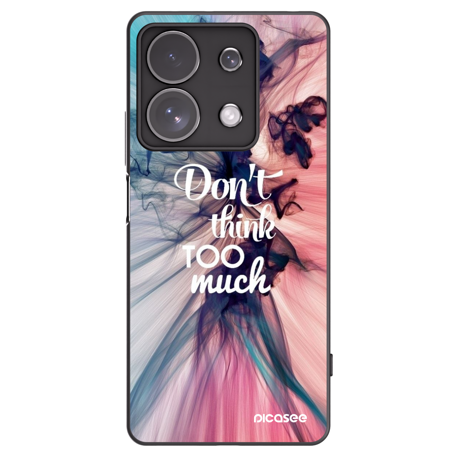 Picasee silikonový černý obal pro Xiaomi Redmi Note 13 Pro 4G - Nemysli tolik