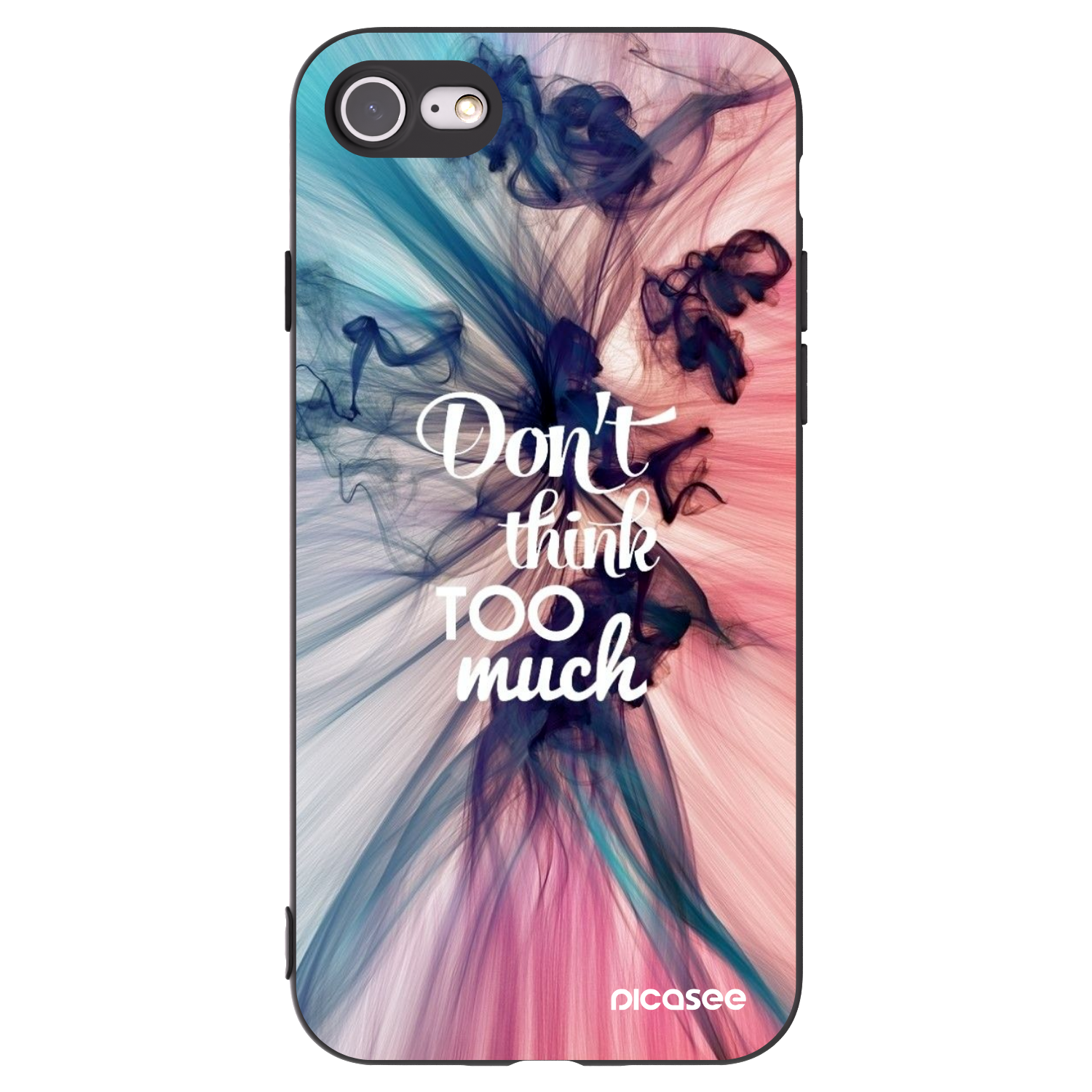 Picasee silikonový černý obal pro Apple iPhone 8 - Nemysli tolik
