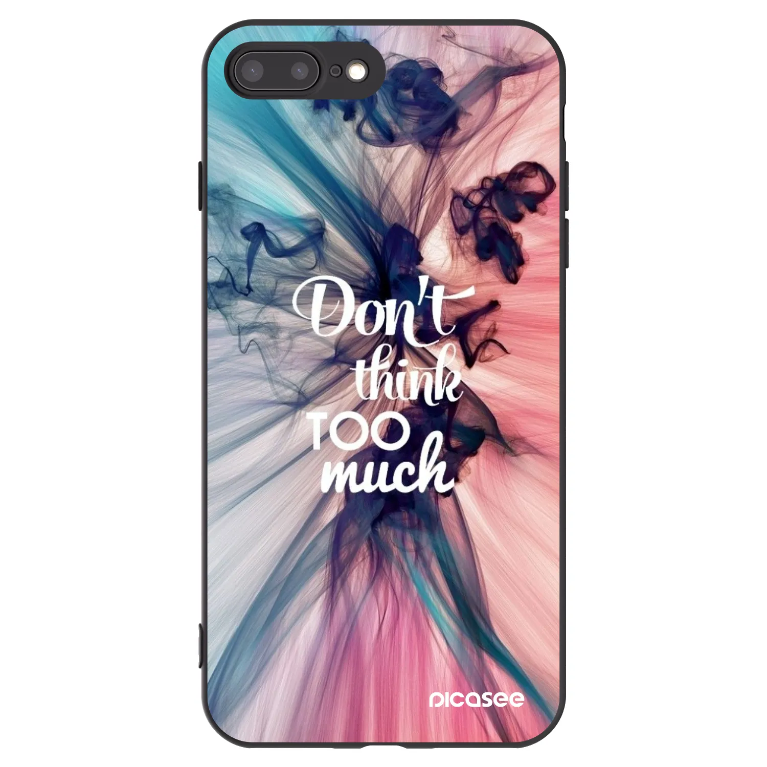 Picasee silikonový černý obal pro Apple iPhone 7 Plus - Nemysli tolik