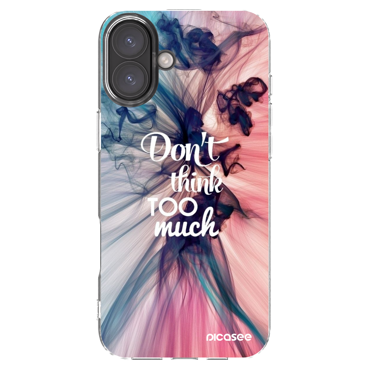 Picasee silikonový průhledný obal pro Apple iPhone 16 Plus - Nemysli tolik