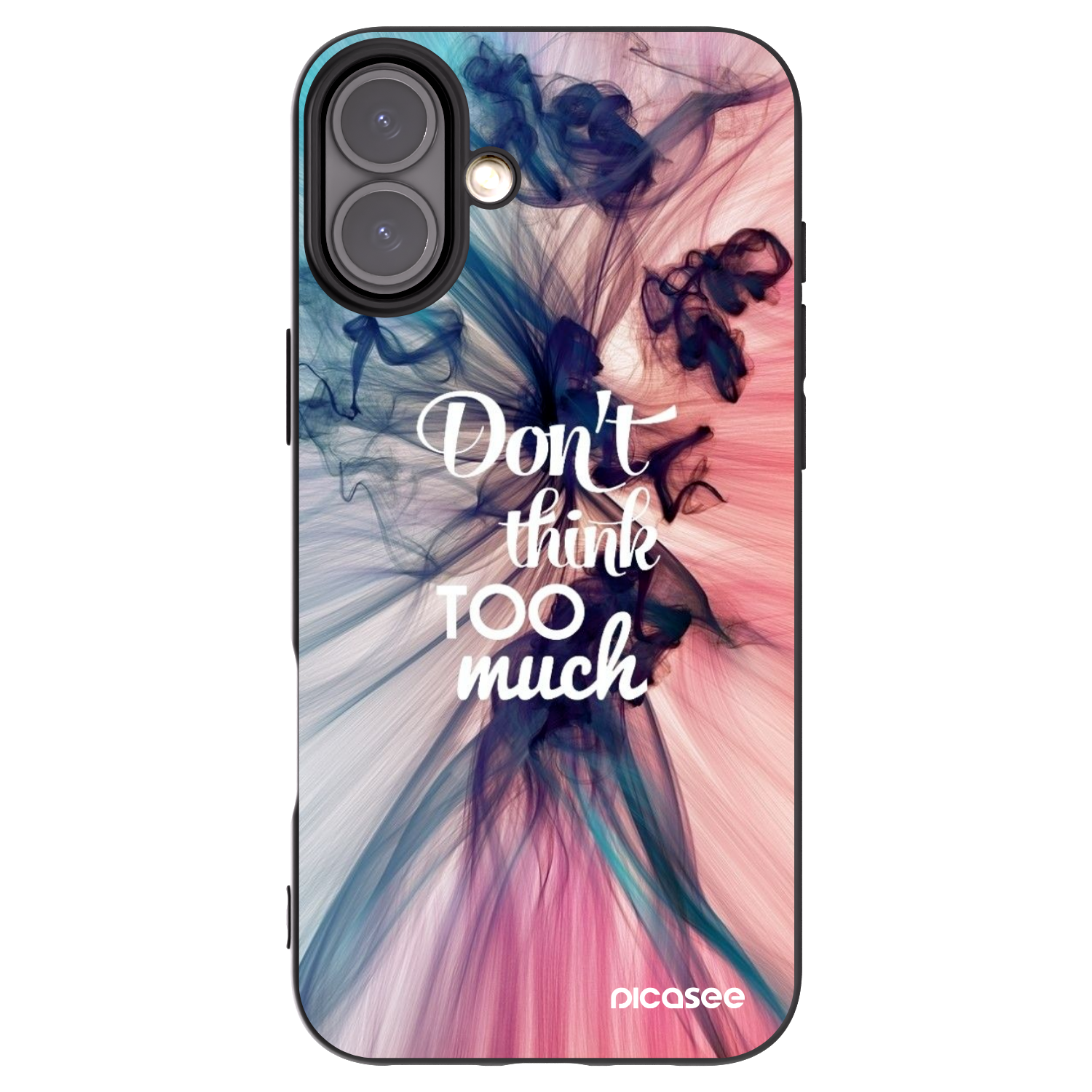 Picasee silikonový černý obal pro Apple iPhone 16 Plus - Nemysli tolik