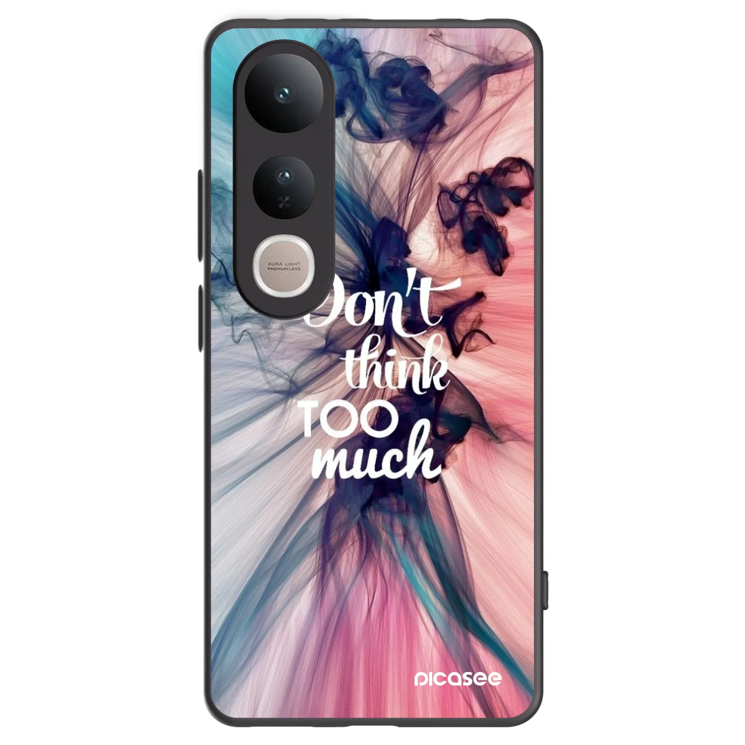 Picasee silikonový černý obal pro Vivo V50 Lite 5G - Nemysli tolik