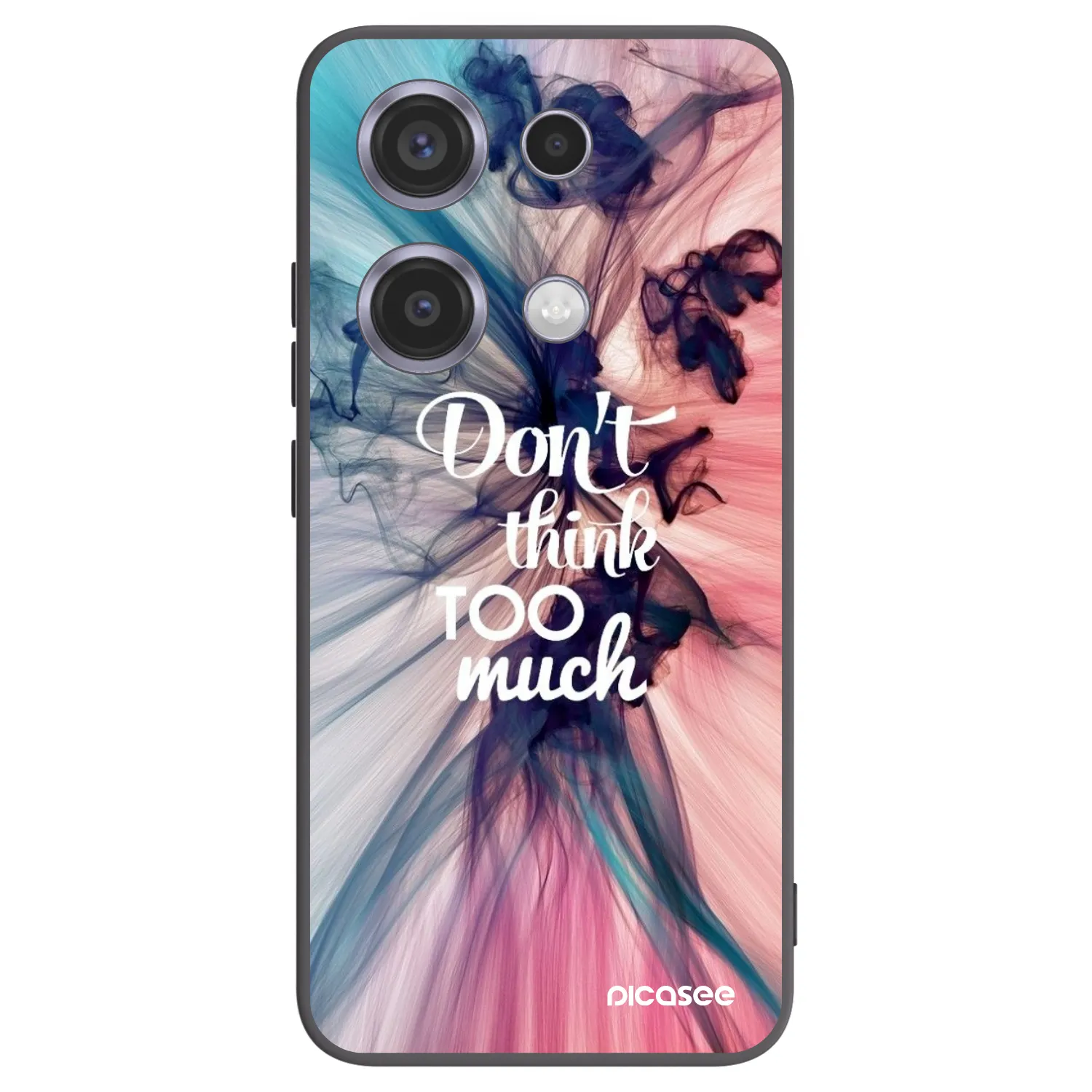 Picasee silikonový černý obal pro Xiaomi Redmi Note 14S - Nemysli tolik